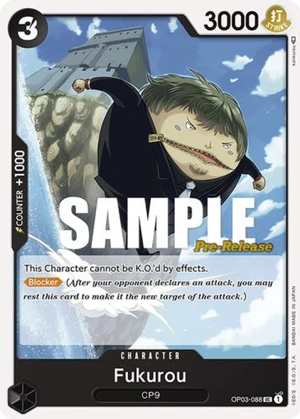 Carte One Piece anglaise OP03-088 Fukurou