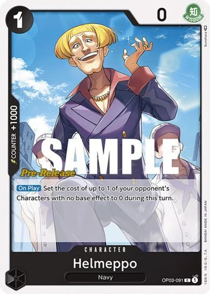 Carte One Piece anglaise OP03-091 Helmeppo