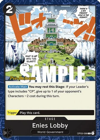 Carte One Piece anglaise OP03-098 Enies Lobby