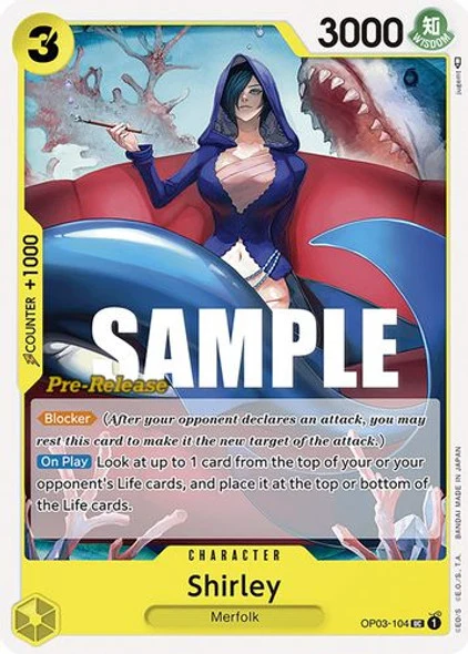 Carte One Piece anglaise OP03-104 Shirley