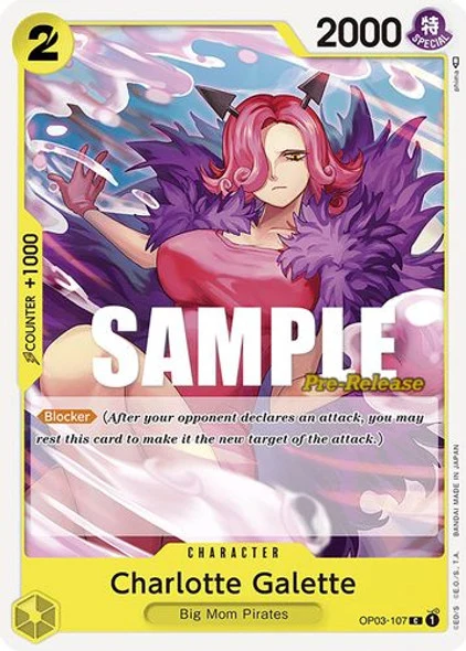 Carte One Piece anglaise OP03-107 Charlotte Galette