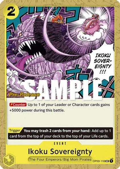 Carte One Piece anglaise OP03-118 Ikoku Sovereignty