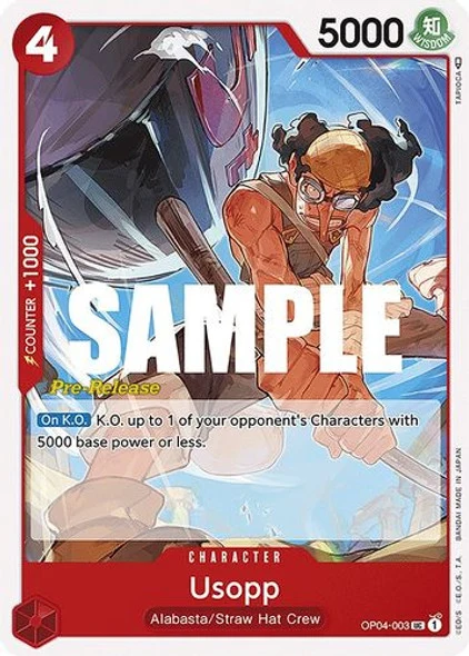 Carte One Piece anglaise OP04-003 Usopp