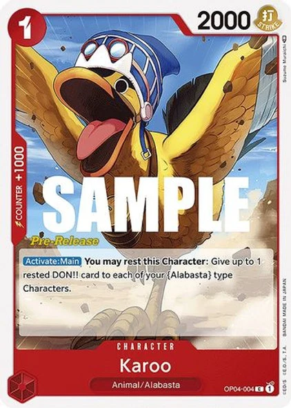 Carte One Piece anglaise OP04-004 Karoo