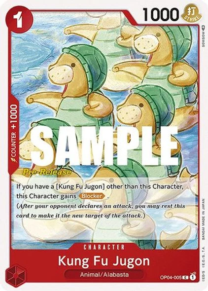 Carte One Piece anglaise OP04-005 Kung Fu Jugon