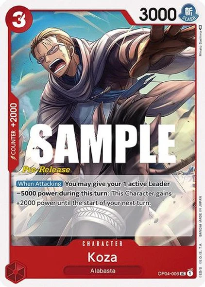 Carte One Piece anglaise OP04-006 Koza