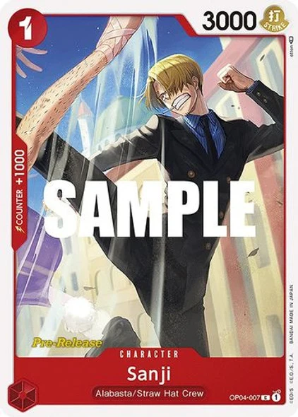 Carte One Piece anglaise OP04-007 Sanji