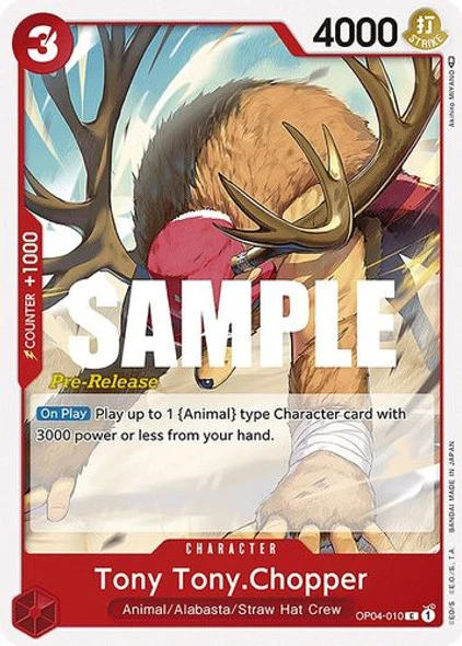 Carte One Piece anglaise OP04-010 Tony Tony.Chopper