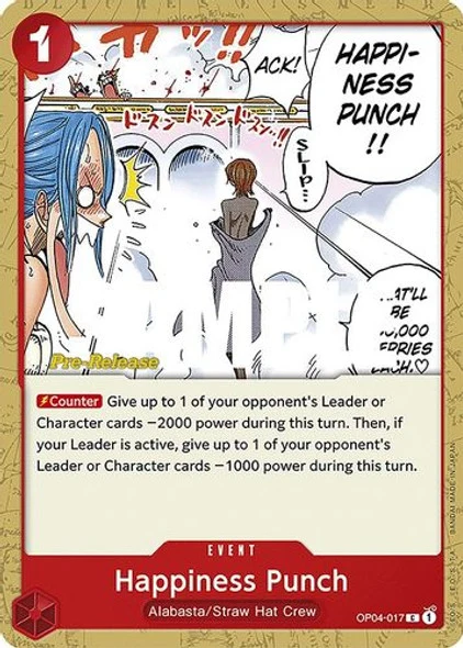 Carte One Piece anglaise OP04-017 Happiness Punch