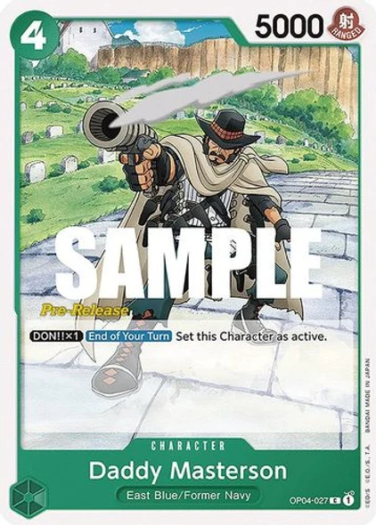 Carte One Piece anglaise OP04-027 Daddy Masterson