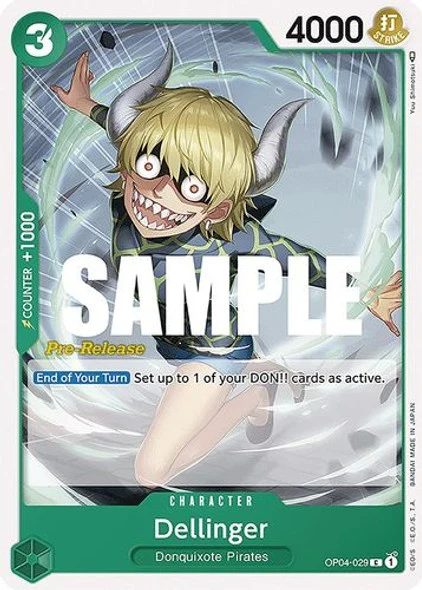 Carte One Piece anglaise OP04-029 Dellinger