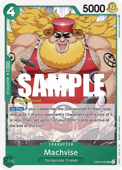 Carte One Piece anglaise OP04-033 Machvise