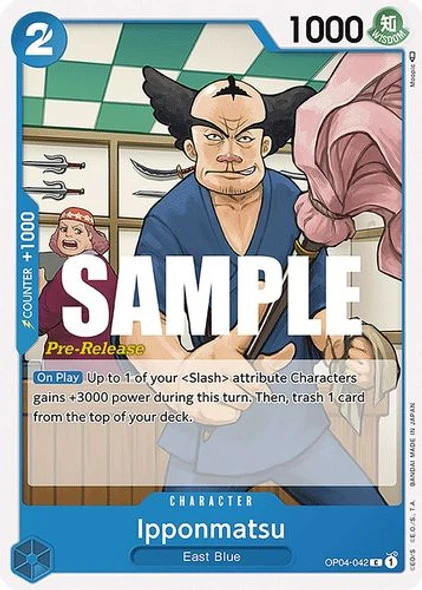 Carte One Piece anglaise OP04-042 Ipponmatsu