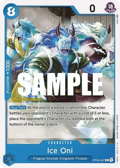 Carte One Piece anglaise OP04-047 Ice Oni