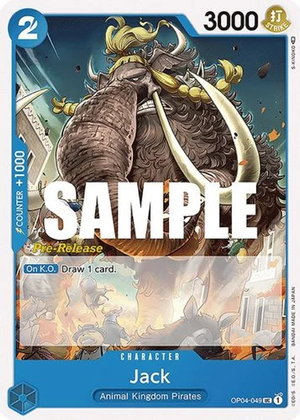 Carte One Piece anglaise OP04-049 Jack