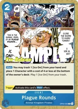 Carte One Piece anglaise OP04-055 Plague Rounds