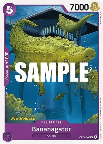 Carte One Piece anglaise OP04-062 Bananagator