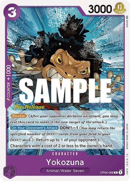 Carte One Piece anglaise OP04-068 Yokozuna