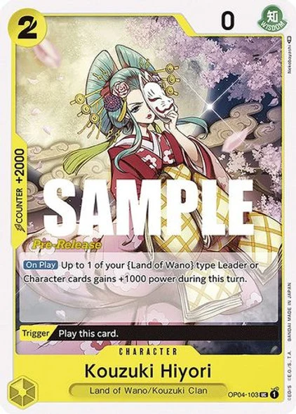 Carte One Piece anglaise OP04-103 Kouzuki Hiyori