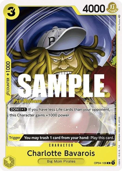 Carte One Piece anglaise OP04-106 Charlotte Bavarois