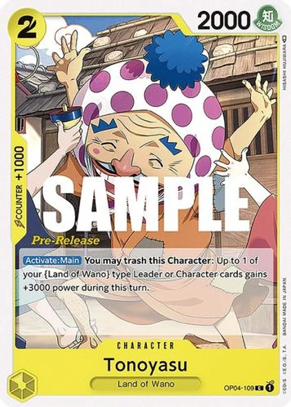 Carte One Piece anglaise OP04-109 Tonoyasu