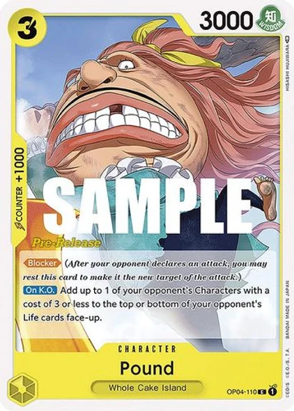 Carte One Piece anglaise OP04-110 Pound