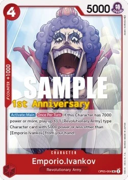 Carte One Piece anglaise OP05-004 Emporio.Ivankov