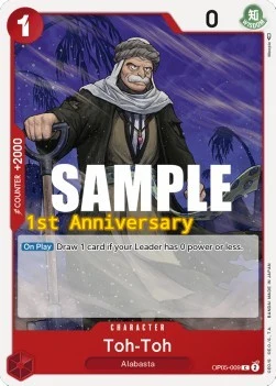 Carte One Piece anglaise OP05-009 Toh-Toh