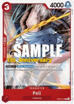 Carte One Piece anglaise OP05-014 Pell