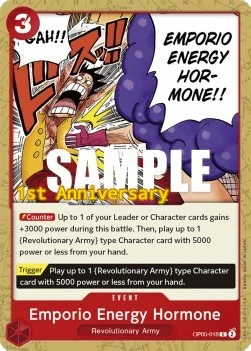 Carte One Piece anglaise OP05-018 Emporio Energy Hormone