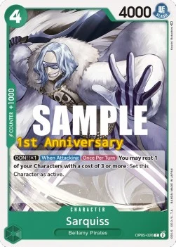 Carte One Piece anglaise OP05-026 Sarquiss