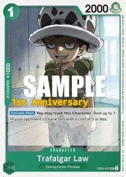 Carte One Piece anglaise OP05-027 Trafalgar Law
