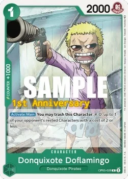Carte One Piece anglaise OP05-028 Donquixote Doflamingo