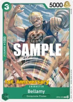 Carte One Piece anglaise OP05-035 Bellamy