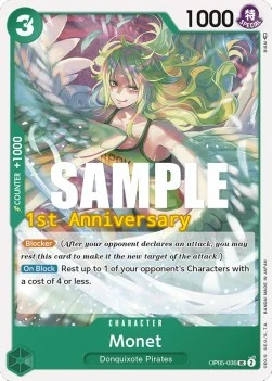 Carte One Piece anglaise OP05-036 Monet