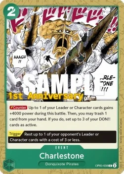 Carte One Piece anglaise OP05-038 Charlestone