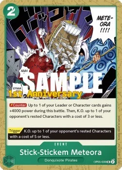 Carte One Piece anglaise OP05-039 Stick-Stickem Meteora