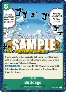 Carte One Piece anglaise OP05-040 Birdcage