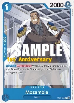 Carte One Piece anglaise OP05-053 Mozambia