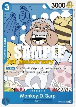 Carte One Piece anglaise OP05-054 Monkey.D.Garp