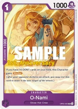Carte One Piece anglaise OP05-062 O-Nami
