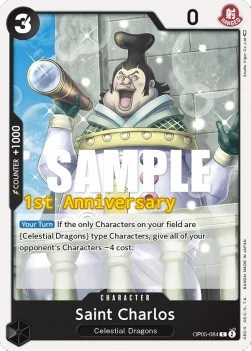 Carte One Piece anglaise OP05-084 Saint Charlos