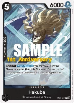Carte One Piece anglaise OP05-087 Hakuba