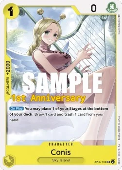 Carte One Piece anglaise OP05-104 Conis