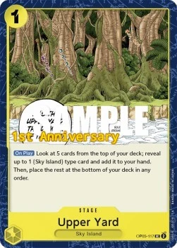 Carte One Piece anglaise OP05-117 Upper Yard
