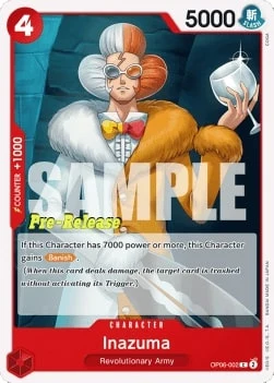 Carte One Piece anglaise OP06-002 Inazuma