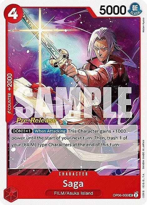 Carte One Piece anglaise OP06-006 Saga