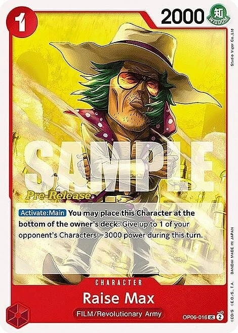 Carte One Piece anglaise OP06-016 Raise Max