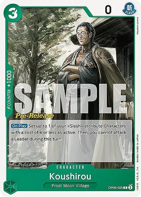 Carte One Piece anglaise OP06-026 Koushirou
