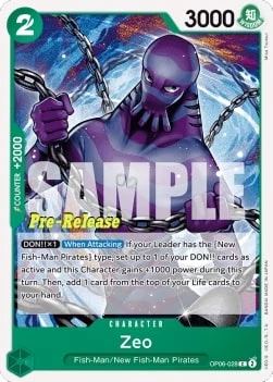Carte One Piece anglaise OP06-028 Zeo